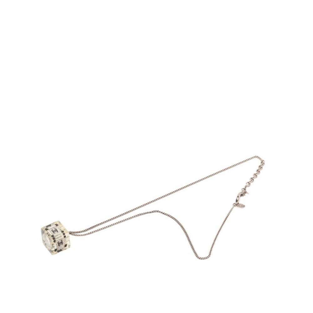 CHANEL Authentic Black Logo Necklace - Picture 3 of 6